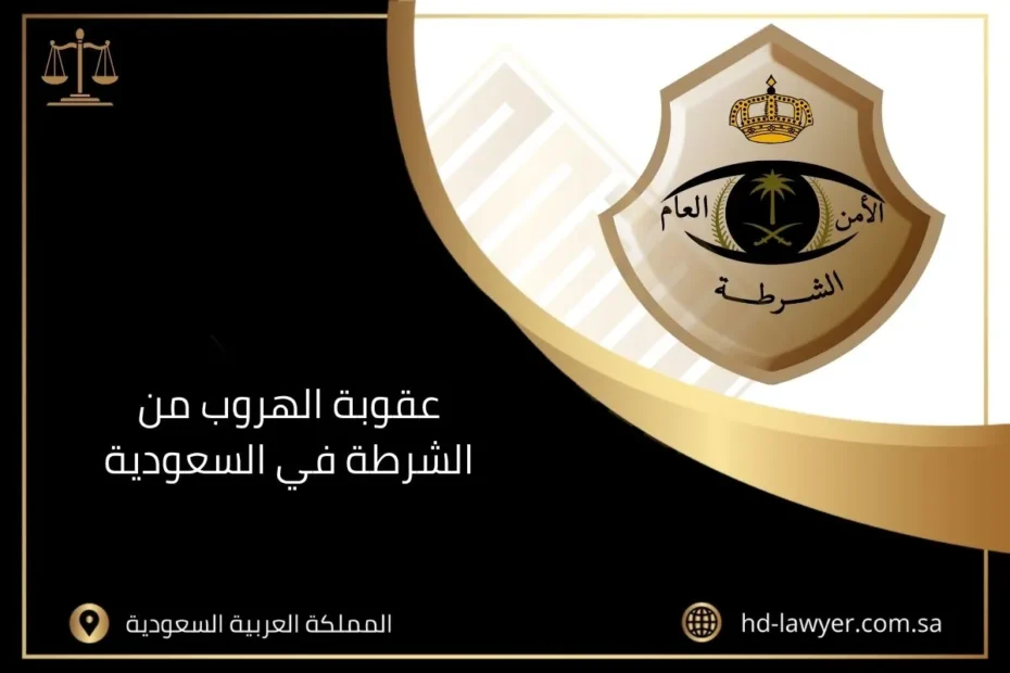 عقوبة الهروب من الشرطة في السعودية