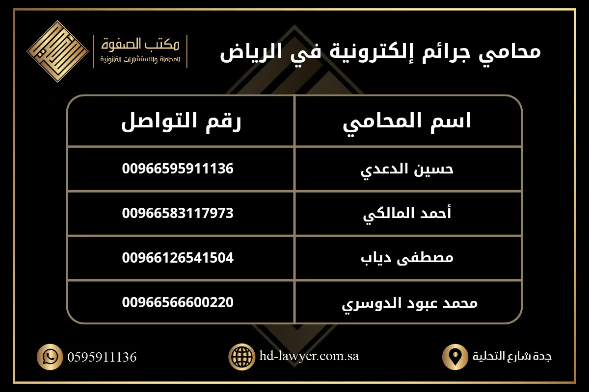 محامي جرائم إلكترونية في الرياض