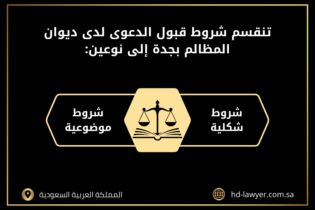 شروط قبول الدعوى في ديوان المظالم بجدة