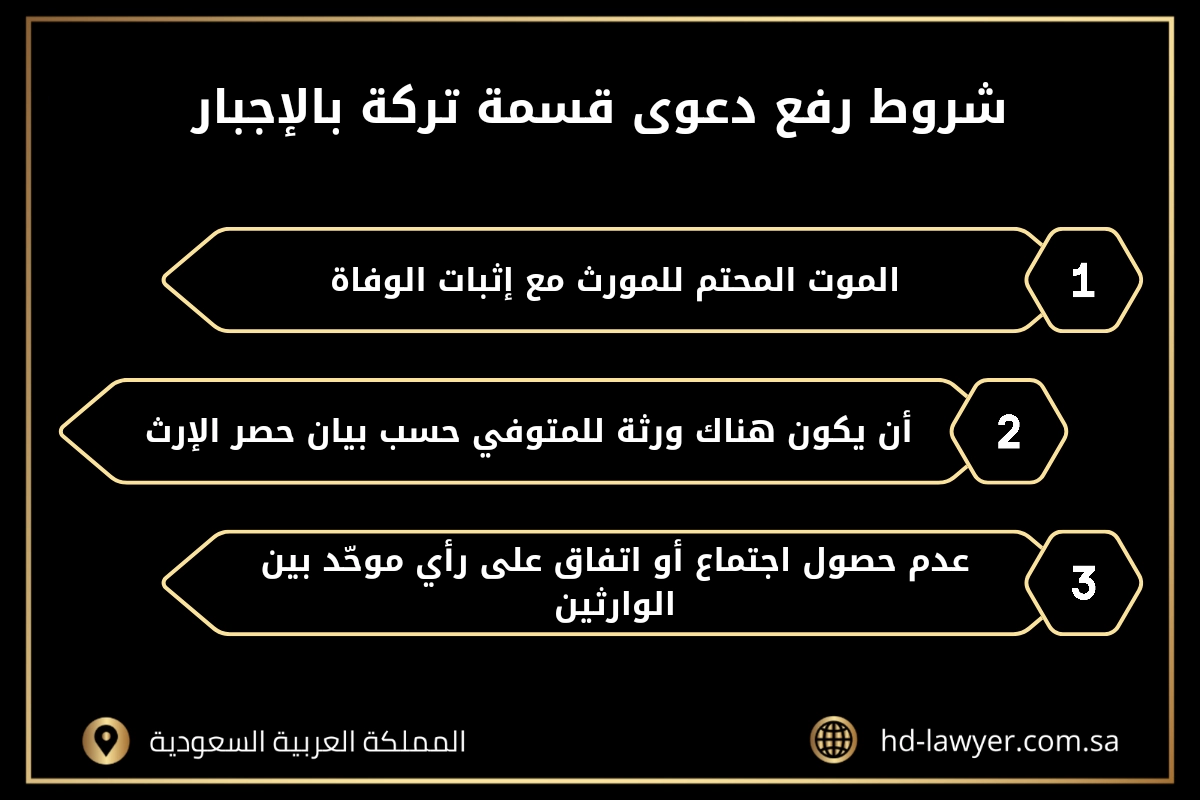رفع دعوى قسمة إجبار في جدة